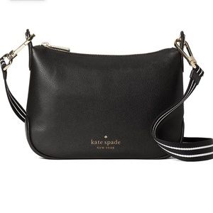 Kate Spade Rosie Leather Small Crossbody Handbag Black w/Adjustable Strap NWT